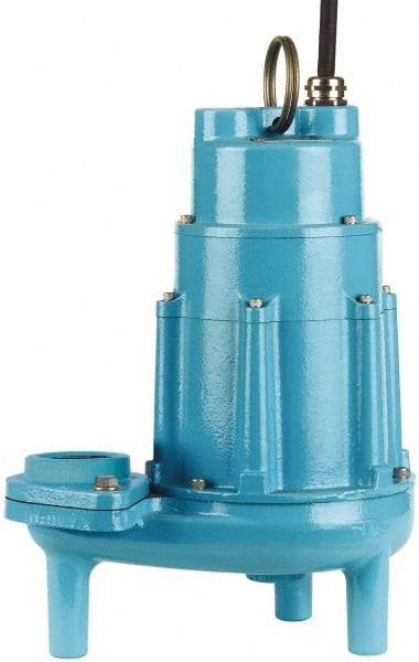 Little Giant Pumps - 2 hp, 16.4 Amp Rating, 230 Volts, Nonautomatic Operation, Effluent Pump - 1 Phase, Cast Iron Housing - Eagle Tool & Supply