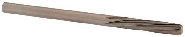 Magafor - 3.3096mm Solid Carbide 6 Flute Chucking Reamer - Spiral Flute, 0.1303" Straight Shank, 19/32" Flute Length, 2-1/4" OAL - Eagle Tool & Supply