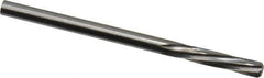 Magafor - 3.3299mm Solid Carbide 6 Flute Chucking Reamer - Spiral Flute, 0.1311" Straight Shank, 19/32" Flute Length, 2-1/4" OAL - Eagle Tool & Supply