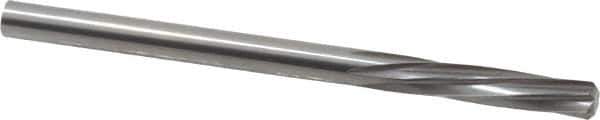 Magafor - 3.589mm Solid Carbide 6 Flute Chucking Reamer - Spiral Flute, 0.1413" Straight Shank, 19/32" Flute Length, 2-1/4" OAL - Eagle Tool & Supply