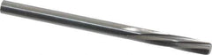 Magafor - 3.6093mm Solid Carbide 6 Flute Chucking Reamer - Spiral Flute, 0.1421" Straight Shank, 19/32" Flute Length, 2-1/4" OAL - Eagle Tool & Supply