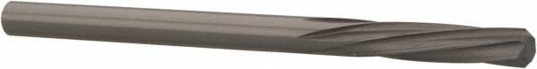 Magafor - 3.6398mm Solid Carbide 6 Flute Chucking Reamer - Spiral Flute, 0.1433" Straight Shank, 19/32" Flute Length, 2-1/4" OAL - Eagle Tool & Supply