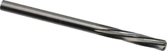 Magafor - #27 Solid Carbide 6 Flute Chucking Reamer - Spiral Flute, 0.1441" Straight Shank, 19/32" Flute Length, 2-1/4" OAL - Eagle Tool & Supply