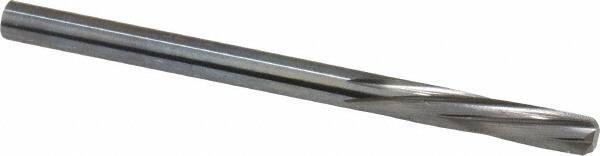 Magafor - 3.749mm Solid Carbide 6 Flute Chucking Reamer - Spiral Flute, 0.1476" Straight Shank, 19/32" Flute Length, 2-1/4" OAL - Eagle Tool & Supply