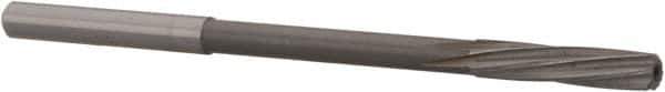 Magafor - #24 Solid Carbide 6 Flute Chucking Reamer - Spiral Flute, 0.158" Straight Shank, 3/4" Flute Length, 2-61/64" OAL - Eagle Tool & Supply
