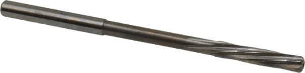 Magafor - 4.32mm Solid Carbide 6 Flute Chucking Reamer - Spiral Flute, 0.177" Straight Shank, 53/64" Flute Length, 3-5/32" OAL - Eagle Tool & Supply