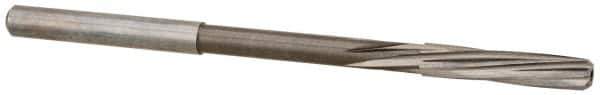 Magafor - 4.38mm Solid Carbide 6 Flute Chucking Reamer - Spiral Flute, 0.177" Straight Shank, 53/64" Flute Length, 3-5/32" OAL - Eagle Tool & Supply