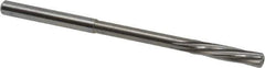 Magafor - 4.4mm Solid Carbide 6 Flute Chucking Reamer - Spiral Flute, 0.177" Straight Shank, 53/64" Flute Length, 3-5/32" OAL - Eagle Tool & Supply