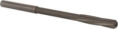 Magafor - 4.6mm Solid Carbide 6 Flute Chucking Reamer - Spiral Flute, 0.177" Straight Shank, 53/64" Flute Length, 3-5/32" OAL - Eagle Tool & Supply