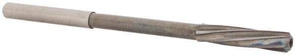 Magafor - 4.71mm Solid Carbide 6 Flute Chucking Reamer - Spiral Flute, 0.177" Straight Shank, 53/64" Flute Length, 3-5/32" OAL - Eagle Tool & Supply