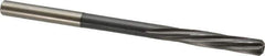 Magafor - 5.53mm Solid Carbide 6 Flute Chucking Reamer - Spiral Flute, 0.216" Straight Shank, 1-1/32" Flute Length, 3-21/32" OAL - Eagle Tool & Supply