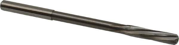 Magafor - 5.56mm Solid Carbide 6 Flute Chucking Reamer - Spiral Flute, 0.216" Straight Shank, 1-1/32" Flute Length, 3-21/32" OAL - Eagle Tool & Supply