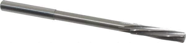 Magafor - 5.62mm Solid Carbide 6 Flute Chucking Reamer - Spiral Flute, 0.216" Straight Shank, 1-1/32" Flute Length, 3-21/32" OAL - Eagle Tool & Supply