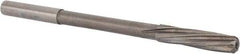 Magafor - 5.63mm Solid Carbide 6 Flute Chucking Reamer - Spiral Flute, 0.216" Straight Shank, 1-1/32" Flute Length, 3-21/32" OAL - Eagle Tool & Supply