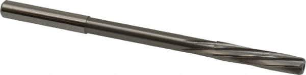 Magafor - 5.96mm Solid Carbide 6 Flute Chucking Reamer - Spiral Flute, 0.236" Straight Shank, 1-7/64" Flute Length, 3-31/32" OAL - Eagle Tool & Supply