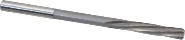 Magafor - 6mm Solid Carbide 6 Flute Chucking Reamer - Spiral Flute, 0.236" Straight Shank, 1-7/64" Flute Length, 3-31/32" OAL - Eagle Tool & Supply
