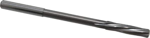 Magafor - 6.01mm Solid Carbide 6 Flute Chucking Reamer - Spiral Flute, 0.236" Straight Shank, 1-7/64" Flute Length, 3-31/32" OAL - Eagle Tool & Supply