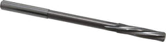 Magafor - 6.01mm Solid Carbide 6 Flute Chucking Reamer - Spiral Flute, 0.236" Straight Shank, 1-7/64" Flute Length, 3-31/32" OAL - Eagle Tool & Supply