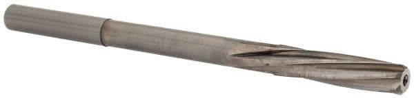 Magafor - 7.14mm Solid Carbide 6 Flute Chucking Reamer - Spiral Flute, 0.276" Straight Shank, 1-7/32" Flute Length, 4-9/32" OAL - Eagle Tool & Supply