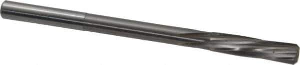 Magafor - 7.55mm Solid Carbide 6 Flute Chucking Reamer - Spiral Flute, 0.276" Straight Shank, 1-7/32" Flute Length, 4-9/32" OAL - Eagle Tool & Supply