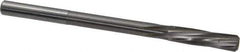 Magafor - 7.55mm Solid Carbide 6 Flute Chucking Reamer - Spiral Flute, 0.276" Straight Shank, 1-7/32" Flute Length, 4-9/32" OAL - Eagle Tool & Supply