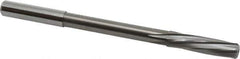 Magafor - 7.9807mm Solid Carbide 6 Flute Chucking Reamer - Spiral Flute, 0.315" Straight Shank, 1-19/64" Flute Length, 4-5/8" OAL - Eagle Tool & Supply