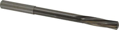 Magafor - 8.7198mm Solid Carbide 6 Flute Chucking Reamer - Spiral Flute, 0.354" Straight Shank, 1-27/64" Flute Length, 4-31/32" OAL - Eagle Tool & Supply