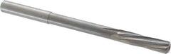 Magafor - 8.73mm Solid Carbide 6 Flute Chucking Reamer - Spiral Flute, 0.354" Straight Shank, 1-27/64" Flute Length, 4-31/32" OAL - Eagle Tool & Supply