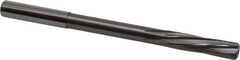 Magafor - 8.7503mm Solid Carbide 6 Flute Chucking Reamer - Spiral Flute, 0.354" Straight Shank, 1-27/64" Flute Length, 4-31/32" OAL - Eagle Tool & Supply