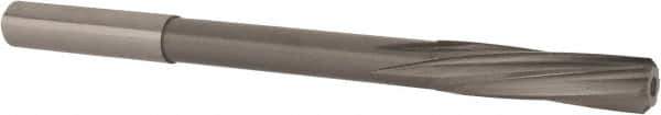 Magafor - 8.9891mm Solid Carbide 6 Flute Chucking Reamer - Spiral Flute, 0.354" Straight Shank, 1-27/64" Flute Length, 4-31/32" OAL - Eagle Tool & Supply