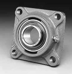 SKF - 1-1/8" ID, 4-Bolt Flange - 3-1/4" Btw Mnt Hole Ctrs - Eagle Tool & Supply