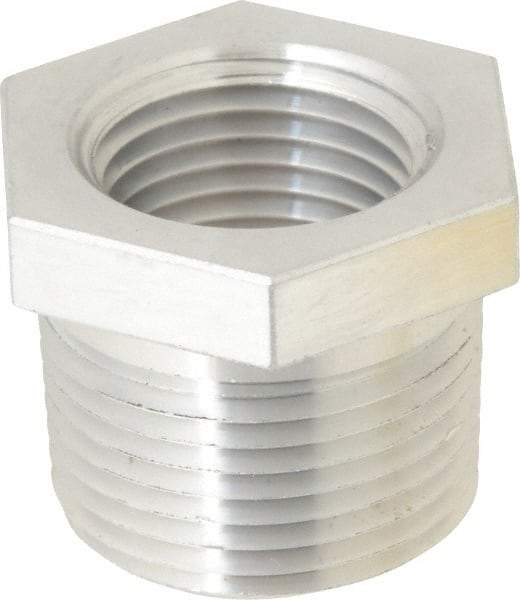 Latrobe Foundry - 3/4 x 1/2" Aluminum Pipe Hex Bushing - 150 psi, M x F End Connection, Grade 356-F - Eagle Tool & Supply