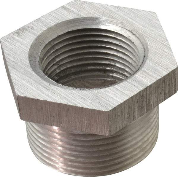 Latrobe Foundry - 1-1/4 x 1" Aluminum Pipe Hex Bushing - 150 psi, M x F End Connection, Grade 356-F - Eagle Tool & Supply