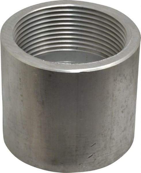 Latrobe Foundry - 2-1/2" Aluminum Pipe Coupling - 150 psi, F End Connection, Grade 6061-T6 - Eagle Tool & Supply