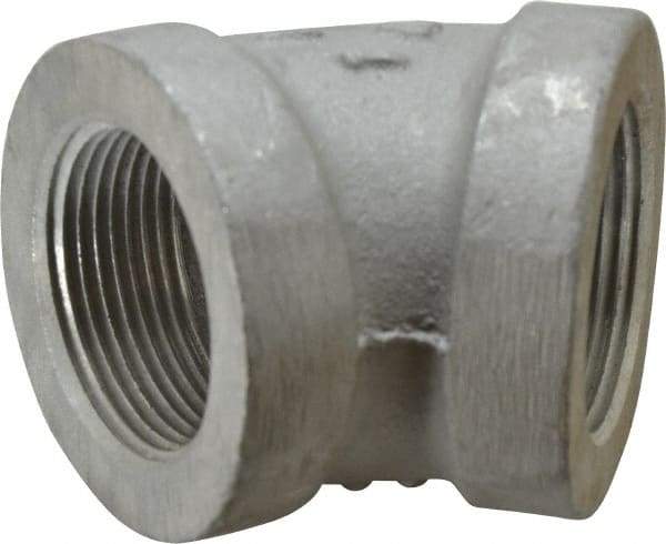Latrobe Foundry - 1-1/4" Aluminum Pipe 45° Elbow - 150 psi, F End Connection, Grade 356-F - Eagle Tool & Supply