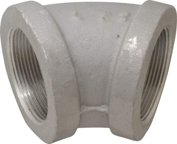 Latrobe Foundry - 2" Aluminum Pipe 45° Elbow - 150 psi, F End Connection, Grade 356-F - Eagle Tool & Supply