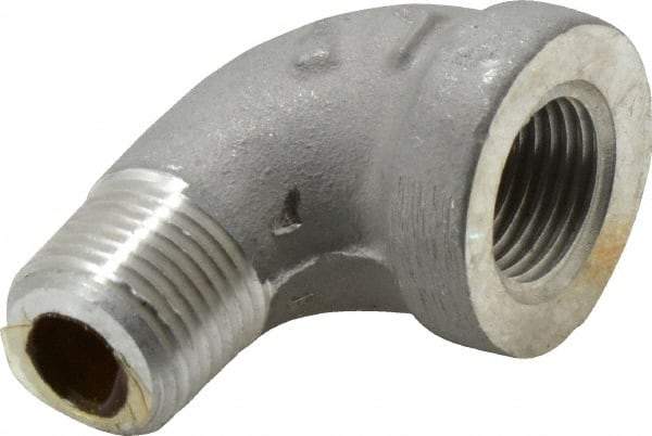 Latrobe Foundry - 1/2" Aluminum Pipe 90° Street Elbow - 150 psi, M x F End Connection, Grade 356-F - Eagle Tool & Supply