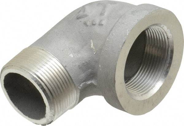 Latrobe Foundry - 1-1/2" Aluminum Pipe 90° Street Elbow - 150 psi, M x F End Connection, Grade 356-F - Eagle Tool & Supply