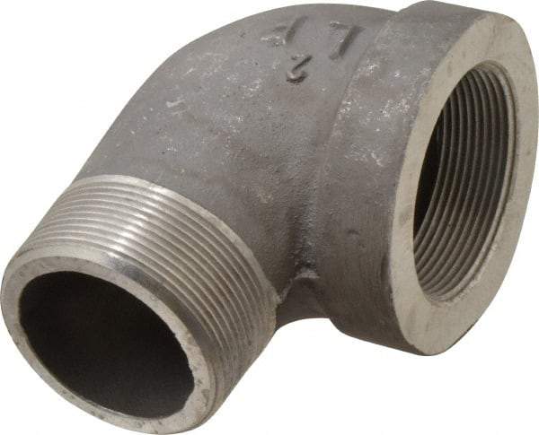 Latrobe Foundry - 2" Aluminum Pipe 90° Street Elbow - 150 psi, M x F End Connection, Grade 356-F - Eagle Tool & Supply