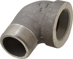 Latrobe Foundry - 2" Aluminum Pipe 90° Street Elbow - 150 psi, M x F End Connection, Grade 356-F - Eagle Tool & Supply