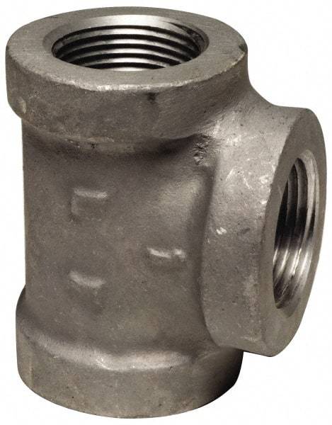 Latrobe Foundry - 2-1/2" Aluminum Pipe Tee - 150 psi, F End Connection, Grade 356-F - Eagle Tool & Supply