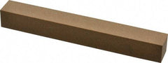 Made in USA - 6" Long x 3/4" Wide x 3/4" Thick, Aluminum Oxide Sharpening Stone - Square, Medium Grade - Eagle Tool & Supply