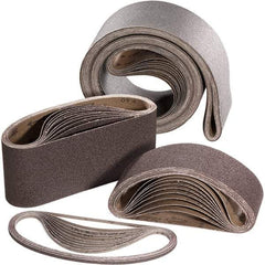 Sait - 4" Wide x 24" OAL, 60 Grit, Aluminum Oxide Abrasive Belt - Aluminum Oxide, Medium, Coated, X Weighted Cloth Backing - Eagle Tool & Supply