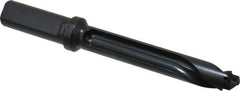Allied Machine and Engineering - Series 17, 17 to 17.99mm Diam, 3/4" Diam Straight Shank with Flange, Straight Flute Spade Drill - 3-35/64" Max Depth, 4-47/64" Body Length, 6-49/64" OAL, Standard Length, Through Coolant - Eagle Tool & Supply