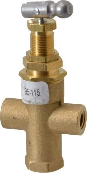 Midwest Control - 95-115 psi Pilot Valve - For Use with Compressed Air Systems, 1.12" Diam x 3.78" High - Eagle Tool & Supply