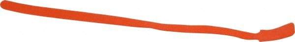 SpeedTech - 13" Long Orange Nylon & Polyethylene Mountable Cable Tie - 40 Lb Tensile Strength, 3-1/4" Max Bundle Diam - Eagle Tool & Supply