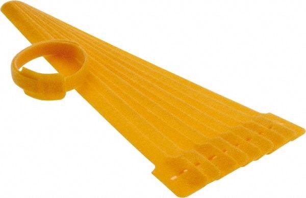 SpeedTech - 13" Long Yellow Nylon & Polyethylene Mountable Cable Tie - 40 Lb Tensile Strength, 3-1/4" Max Bundle Diam - Eagle Tool & Supply