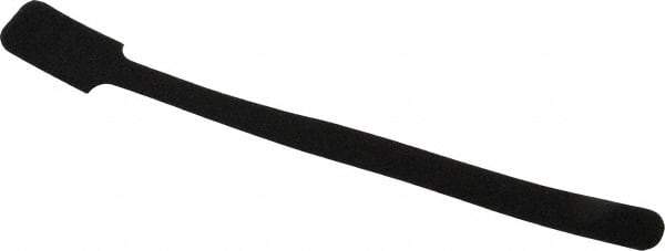 SpeedTech - 9" Long Black Nylon & Polyethylene Mountable Cable Tie - 40 Lb Tensile Strength, 2" Max Bundle Diam - Eagle Tool & Supply