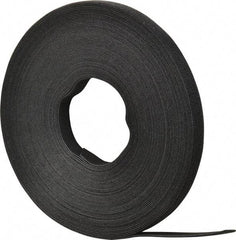 SpeedTech - 75' Long Black Nylon & Polyethylene Hook & Loop Strap - 50 Lb Tensile Strength - Eagle Tool & Supply