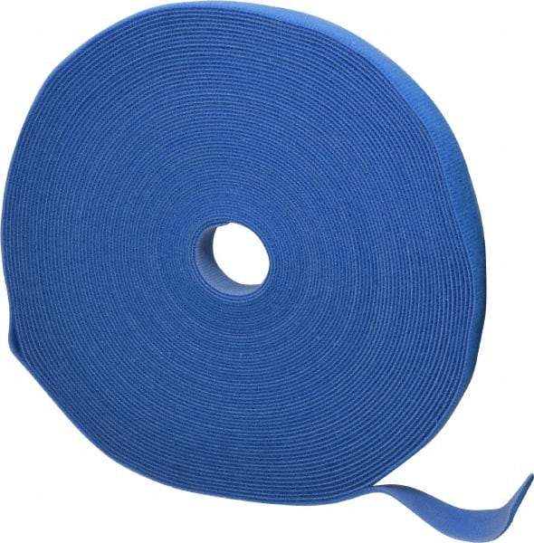 SpeedTech - 75' Long Blue Nylon & Polyethylene Hook & Loop Strap - 50 Lb Tensile Strength - Eagle Tool & Supply